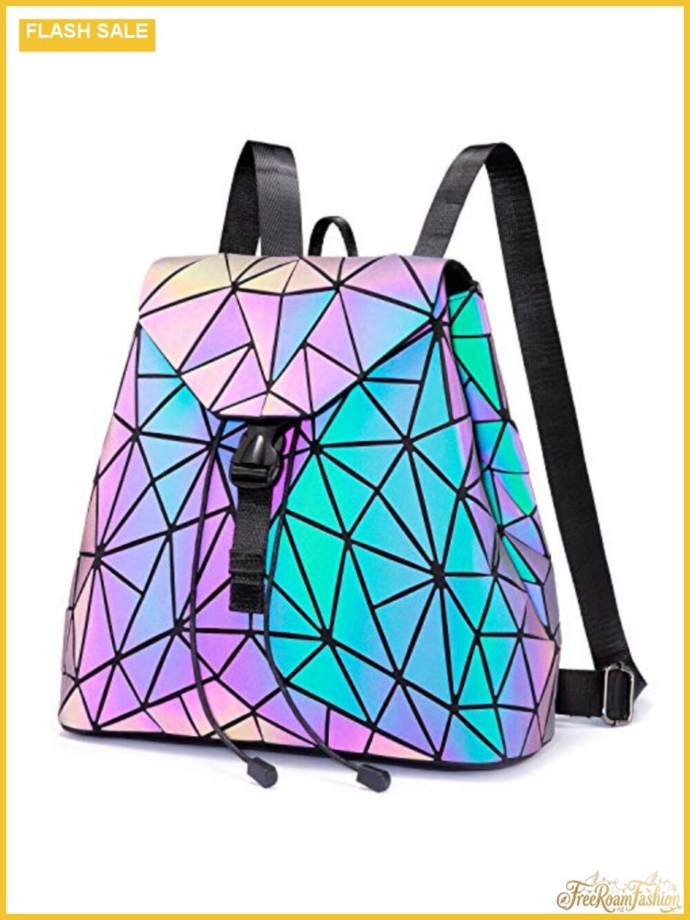 Geometric Luminous Reflective Crossbody Bag Wallet for Women Handbags